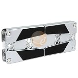 Mini Folding USB Laptop Notebook Cooling Fan Pad, Silver Aluminum