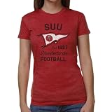 NCAA Southern Utah Thunderbirds Ladies Pennant Sport Junior's Tri-Blend T-Shirt - Red