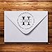 Round Letter Address Stamp With Ink Pad | Custom Monogram Last Name Personalized Self-Inking Stamp | House Warming Gift