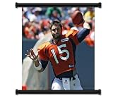 Tim Tebow Denver Broncos Quarterback Fabric Wall Scroll Poster (16" x 18") Inches