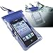 Insten Waterproof Bag Case for Cell Phone/PDA - Retail Packaging - Blue