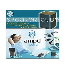 Portable Universal Ampd Speaker Cube for All Phones, Computers, Laptops, Mp3, Mp4 Players All Apple Ipods and Iphones and Also Compatible with Handsprings Palm Lifedrive / Treo 650 / Treo 680 / Treo 685 Centro / Treo 690 Centro / Treo 700 / Treo 700p / Treo 700w / Treo 700wx / Treo 750 / Treo 750v / Treo 755p / Treo 800w / Treo 850 PRO / Tungsten E2 / Tungsten T5 / Tx / Treo 600 / Treo 90 / Treo 180 / Treo 610 / Treo 270 / Treo 300 / Treo 180q (All Carriers Including T-mobile, Verizon Wireless,