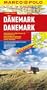 Danemark - Carte routi�re et touristique - Avec plan du centre-ville de Copenhague - Echelle : 1/300 000