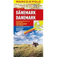 Danemark - Carte routi�re et touristique - Avec plan du centre-ville de Copenhague - Echelle : 1/300 000