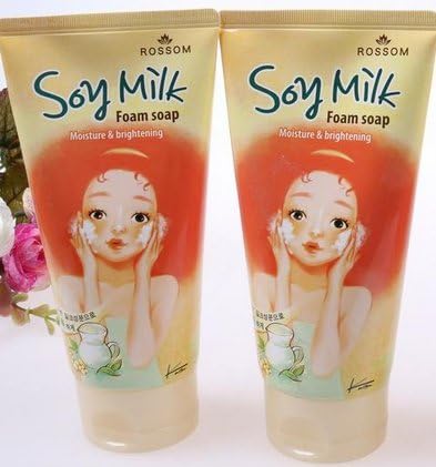 Rossom Soy Milk Moisture&amp;brightening Foam Soap 150ml（face Washer）