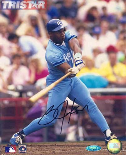 Bo Jackson Signed Autographed Kansas City Royals 8x10 Photo