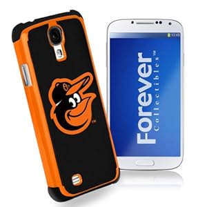 Forever Collectibles Baltimore Orioles Rugged Dual Hybrid Samsung Galaxy S4 Case