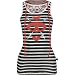 SKELANIMALS Hoody Womens Tank - White/Black/Red