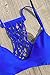 Cupshe Fashion Women's Solid Color Net Knitting Padding Bikini Set