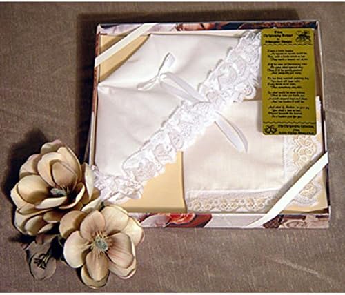 Little Things Mean A Lot Unisex-baby Christening Bonnet to Trousseau Hankie