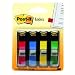 Post-it 683-4 Index Mini 12,7x43,7 mm, Inh.4, rot/blau/gr&Atilde;&frac14;n/gelb