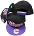 Toronto Raptors Black/Purple Two Tone Plastic Snapback Adjustable ...