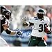 Brian Westbrook Autographed Stiff-Arm 8x10 Photograph