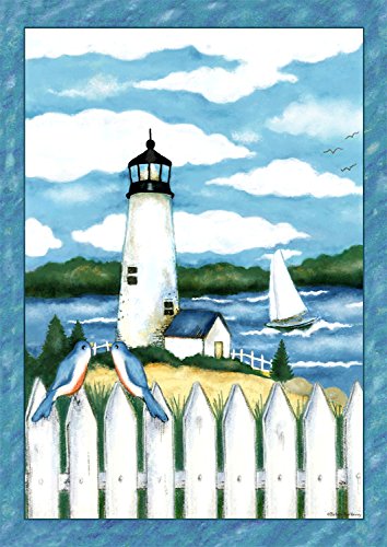 Lighthouse Summer Garden Flag