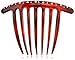 Caravan Jeweled 7 Tooth French Twist Comb In Tortoise Shell And Sprinkled With Crystals And Studs