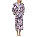 Nick & Nora&reg; Womens Fleece Robe - Purple Snow Owls