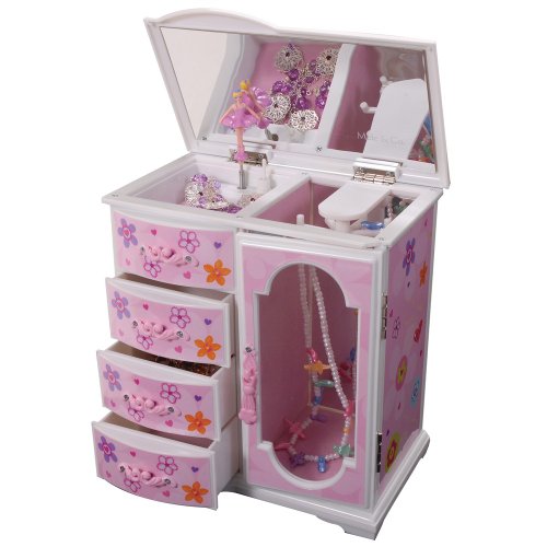 Kelly Mele and Co. Plastic Musical Ballerina Jewelry Box