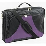 Lotsaveoutlet 17.3" 17" 16.4" 15.6" Inch Laptop Notebook Carrying Messenger Bag Case Briefcase Black Purple