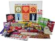 40th Birthday Gift Box Peace & Love - Retro Candy