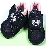 Denim Hearts Baby Shoes