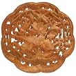 Hand-carved 20" Camphor Wood " Dragonfly and Lotus " Wall Hanging