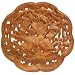 EXP Hand-carved 10.5" Camphor Wood " Dragonfly and Lotus " Wall Hanging