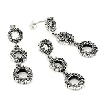 3 Round Marcasite Set