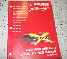 2001 Polaris INDY 440 600 500 700 800 RMK XCR EDGE Shop Repair Service