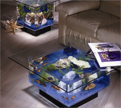 Midwest Tropical Fountain Aqua Coffee Table 675 Aquarium 675