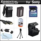 32GB Accessories Kit For Sony Cyber-Shot DSC-HX100V Digital Camera Includes ....