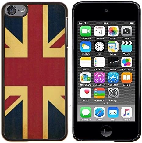 Dragon Case - FOR Apple iPod Touch 6 6th Generation - UK united kingdom England flag GB - Design Hard Plastic Protective Case Slim Fit Cover