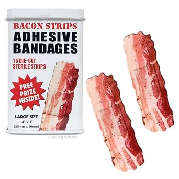 Set A Shopping Price Drop Alert For BACON shaped themed Adhesive Bandages