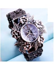 New Elegent Vintage Engraving fashion ladys womens bracelet watches wrist bangle watch WP@TLJ159530B