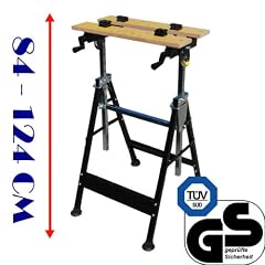 Werkbank Werktisch Arbeitstisch Spanntisch Klappbar H�heverstellbar 84,5 bis 124 cm