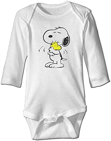 Kid's Snoopy Cartoon Short SleeveFunny Baby Onesies Clothes