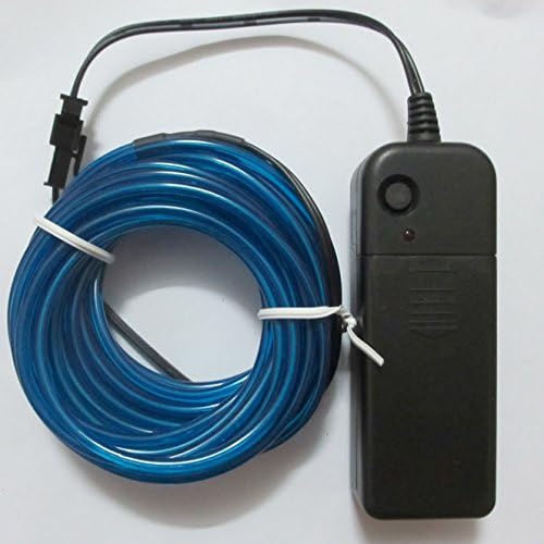 Nickqin 3.2mm Neon El Wire Electroluminescent Lights Led Strip 16.4ft (blue)