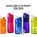 BlenderBottle SportMixer Tritan Grip Shaker Bottle, Blue/White, 20-Ounce