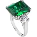 Faux Emerald Ring size 5 Emitations