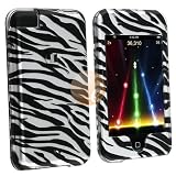 eForCity Black / Silver Zebra Clip On Case w/ Belt Clip for Apple iPod Touch 16GB / 32GB / 8GB