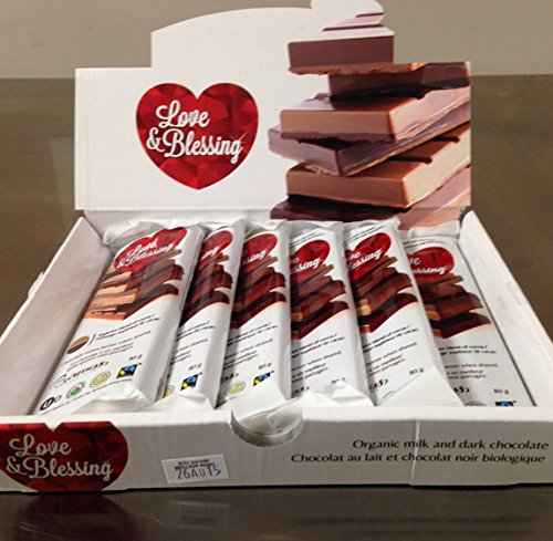 Baroness Chocolates: Box of 6 Love and Blessing- 50% Milk and 50% Dark Chocolate