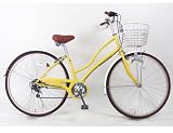 2012 C.DREAM ラッコ276　（ＬＣ76）27インチ　イエロー　6段変速付オシャレシティサイクル C76