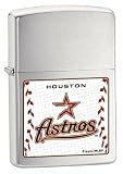 Houston Astros Satin Chrome Zippo Lighter