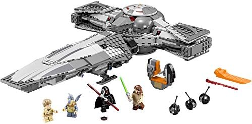 Star Wars Sith Infiltrator 662 pc comes with Darth Maul , Anakin , Qui-Gon Jinn compatible with Lego