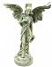 Victorian Mourning Angel with Wreath and Cross Memorial Statue 11 3/4-inch