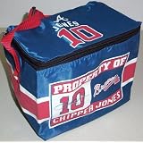 Atlanta Braves Lunch Bag: 6 Pack Zipper Cooler