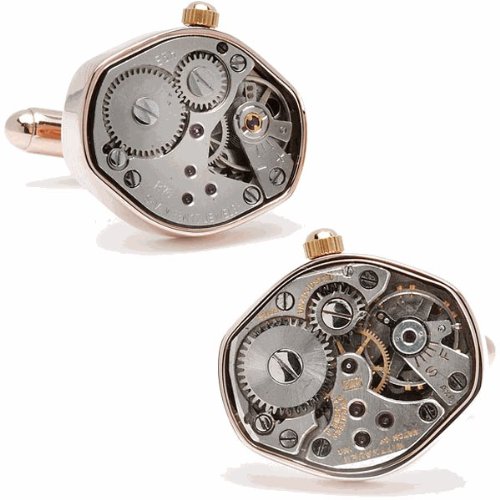 Rose Gold Watch Movement Cufflinks
