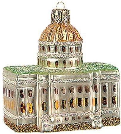 Capitol Building Polish Glass Christmas Ornament