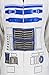 Star Wars White Grey R2D2 Fleece Robe (One Size)