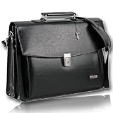 redolz® Aktentasche U0024 mit Laptopfach Leder Aktenmappe