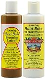 Maui Babe Before and After Sun Pack (Browning Lotion 8 oz, After Browning Lotion 8 oz)